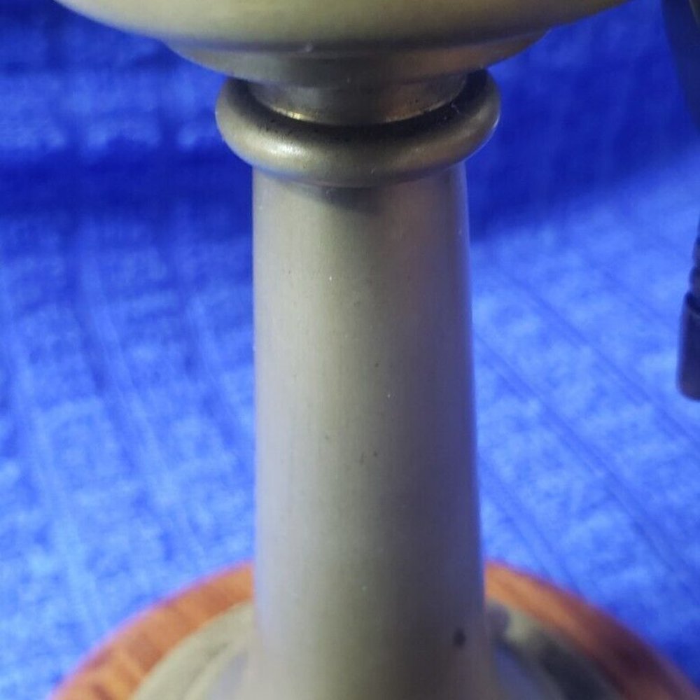VINTAGE GERMANY DESK PIECE NAVAL BINNACLE AND SHIP’S WHEEL - Picture 11 of 12